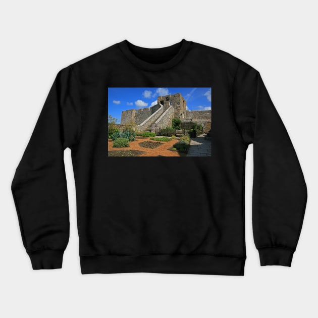 Castle Cornet Crewneck Sweatshirt by RedHillDigital